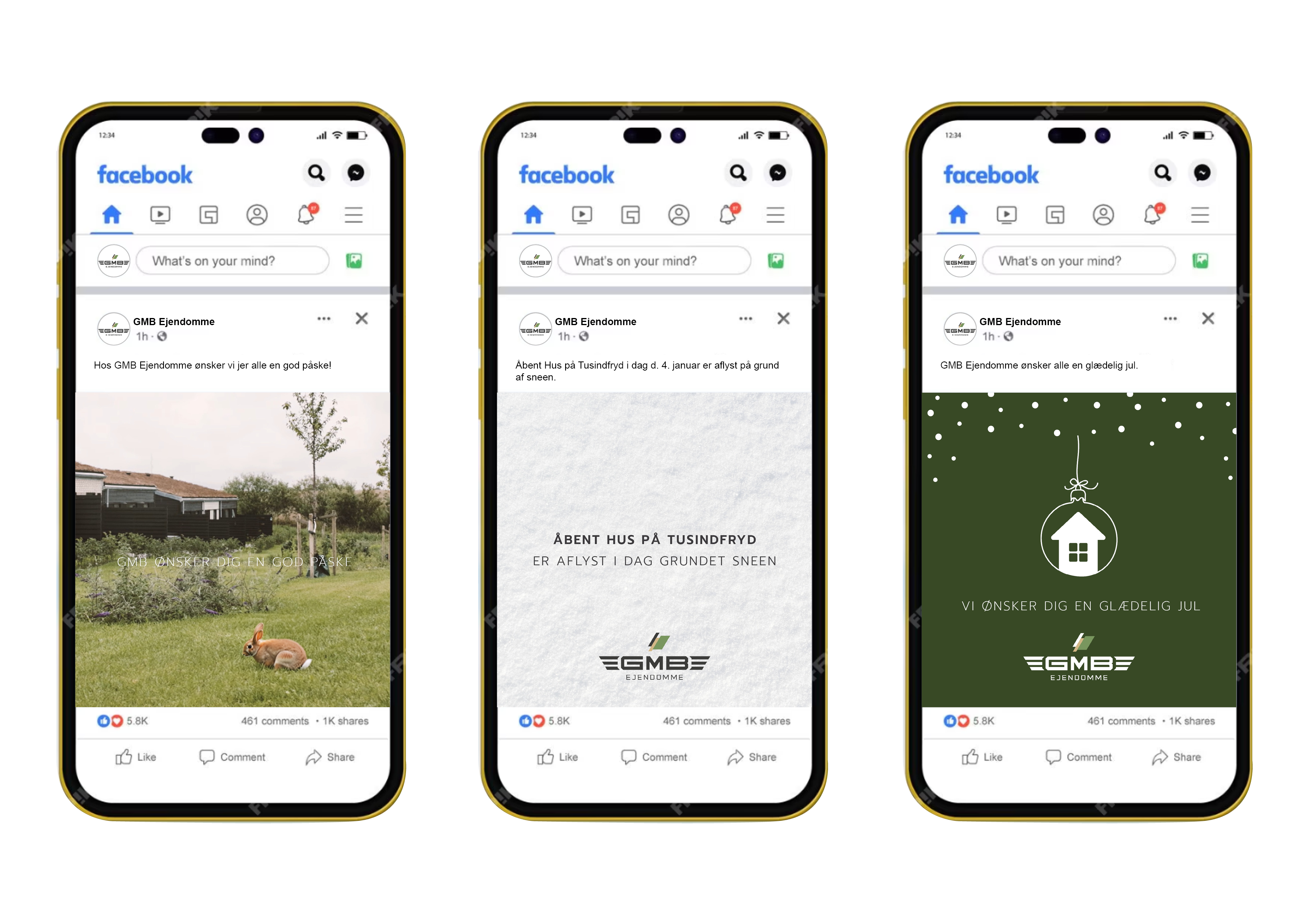 Mockup – Facebook opslag